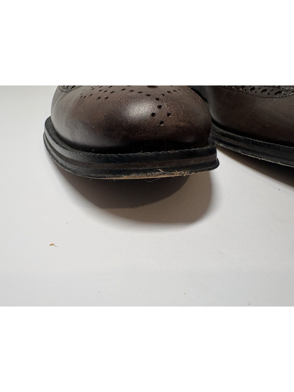 Cole Haan Men's Brown Leather Wingtip Brogue Oxford Dress Shoes US 10 M - Picture 5 of 11